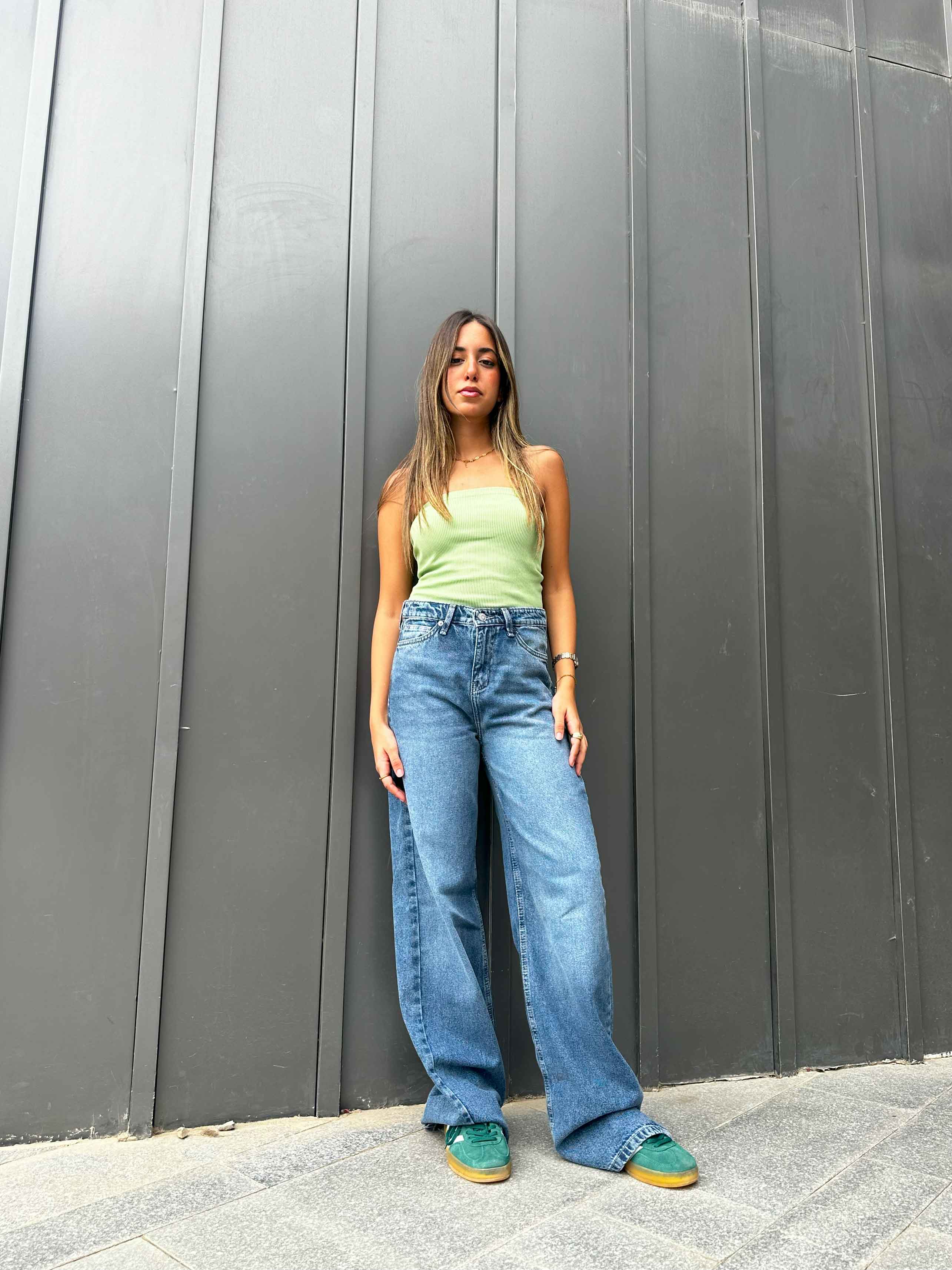 Baggy - Medium Blue Degrade Baggy CIZARO - Cizaro Jeans
