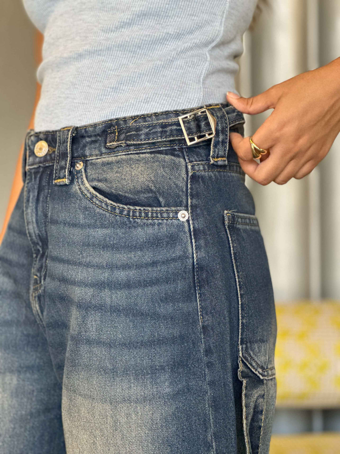 Carpenter - Mid Vintage Blue. Carpenter Cizaro    - Cizaro Jeans