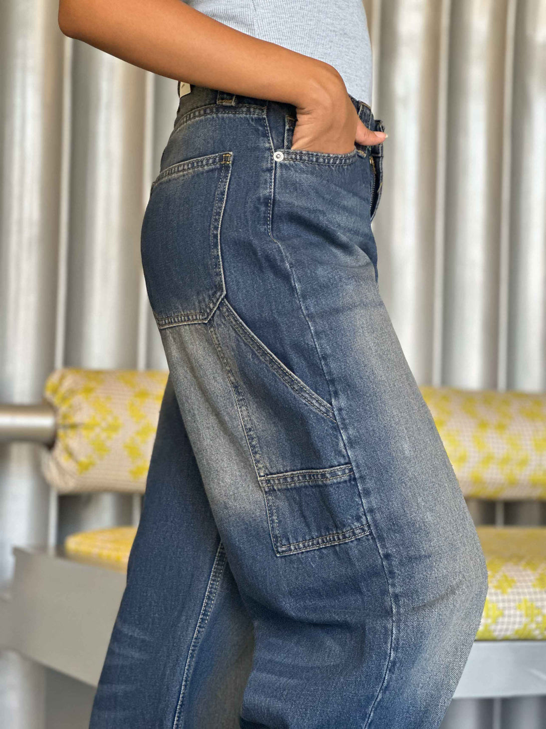 Carpenter - Mid Vintage Blue. Carpenter Cizaro    - Cizaro Jeans