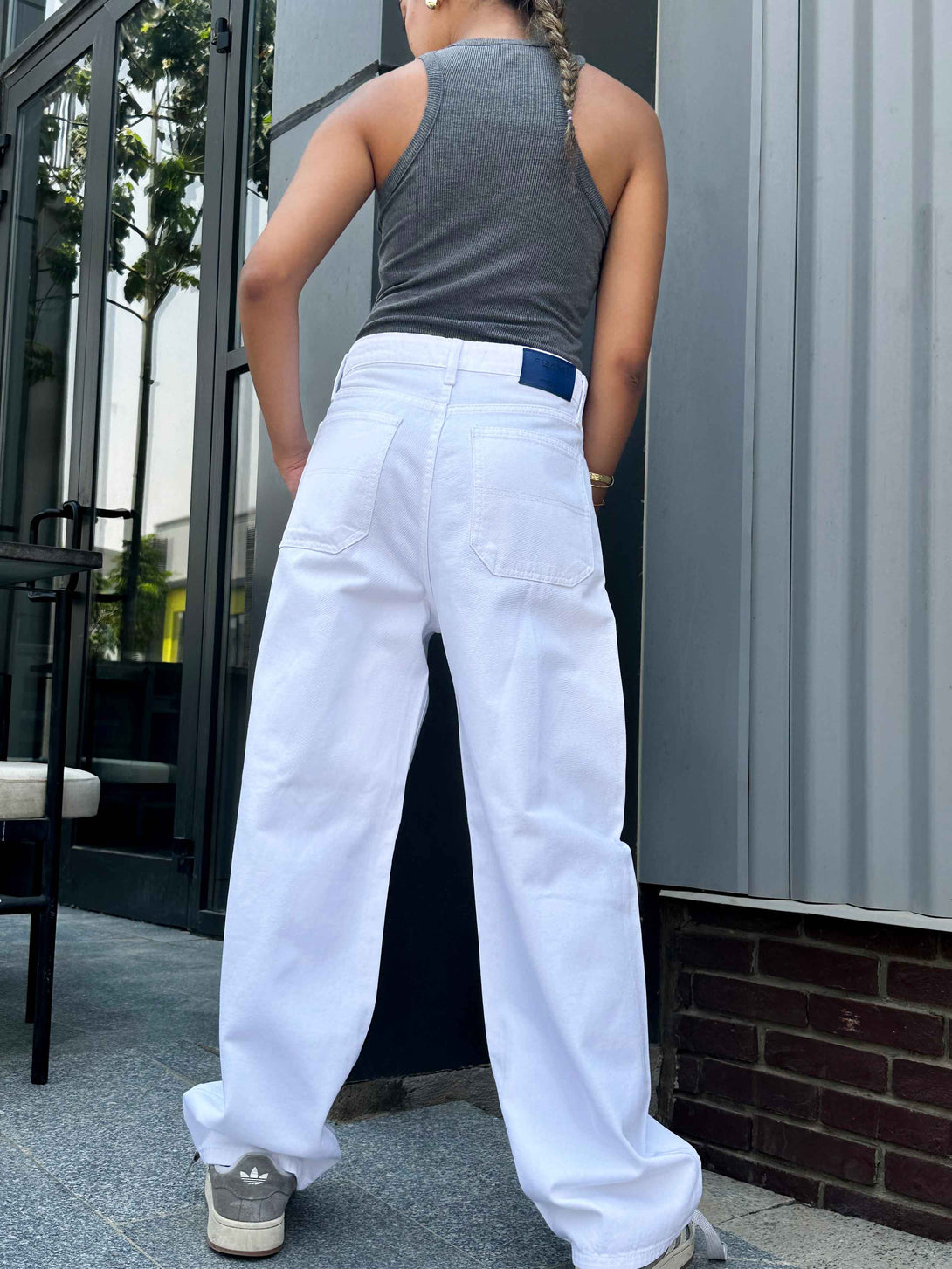 Skater - High Waist White. Skater CIZARO    - Cizaro Jeans