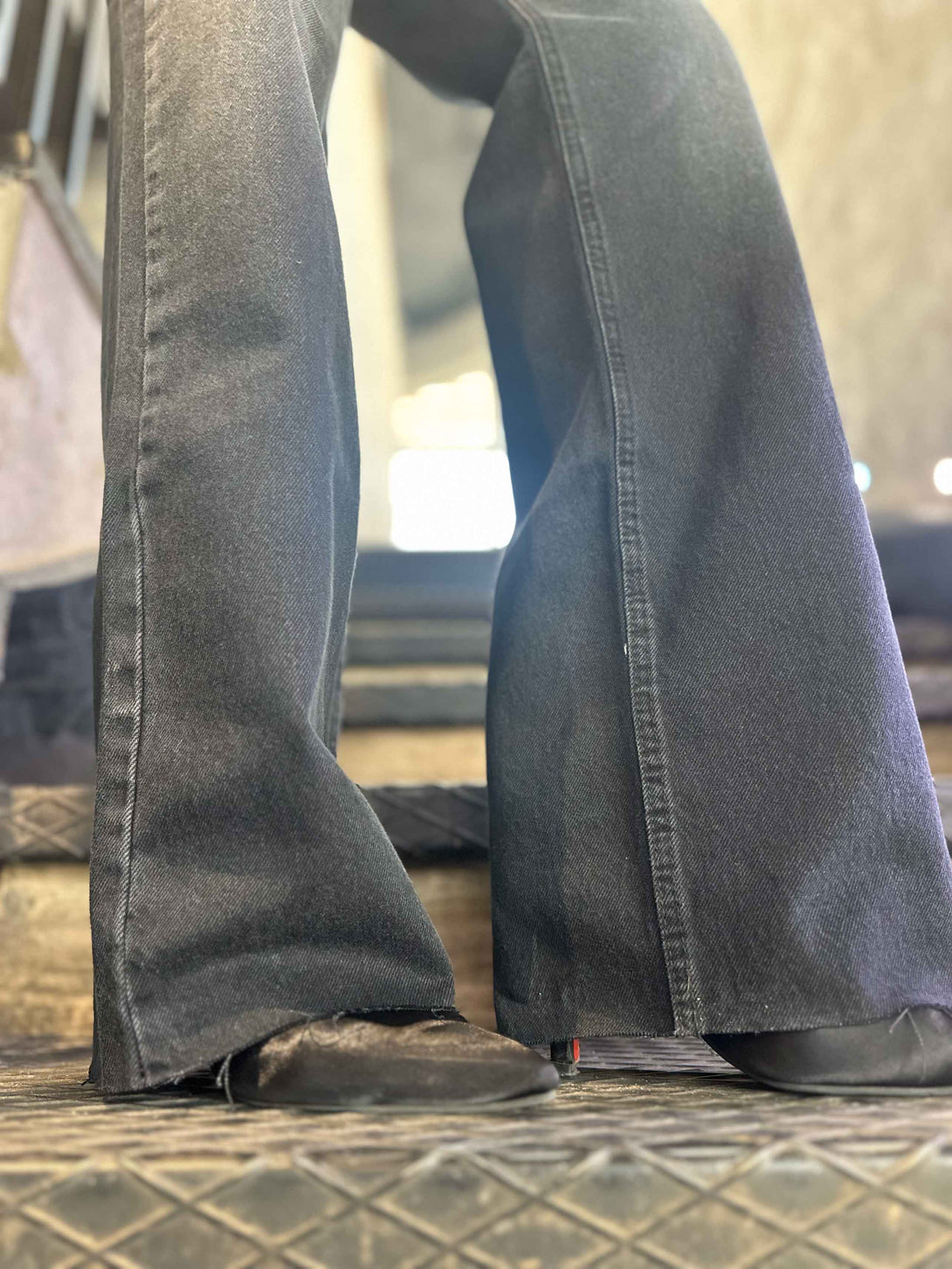 Straight Leg - Classic Dark Charcoal Wash Jeans. Straight Leg CIZARO    - Cizaro Jeans