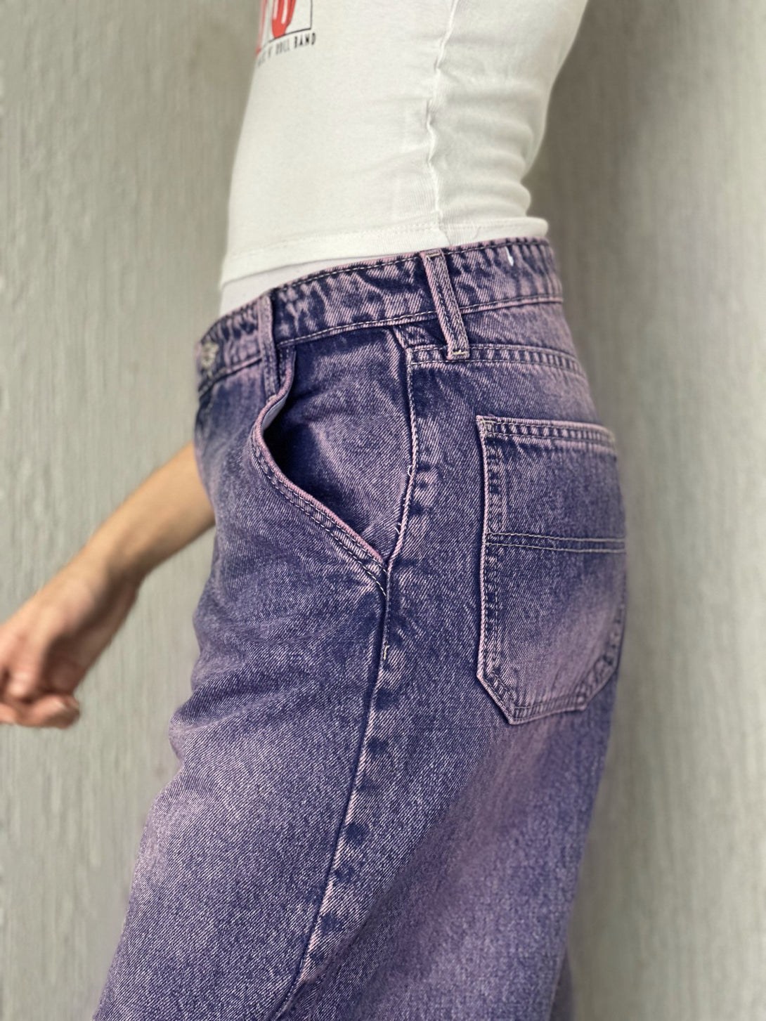 Skater - Vintage Pink Jeans. Skater CIZARO    - Cizaro Jeans