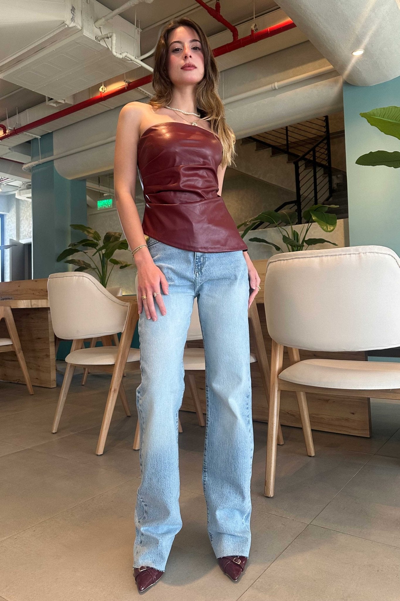 Ultra Comfort | Raw Hem Straight Leg - Sky Blue Washed Jeans Straight-Leg CIZARO - Cizaro Jeans