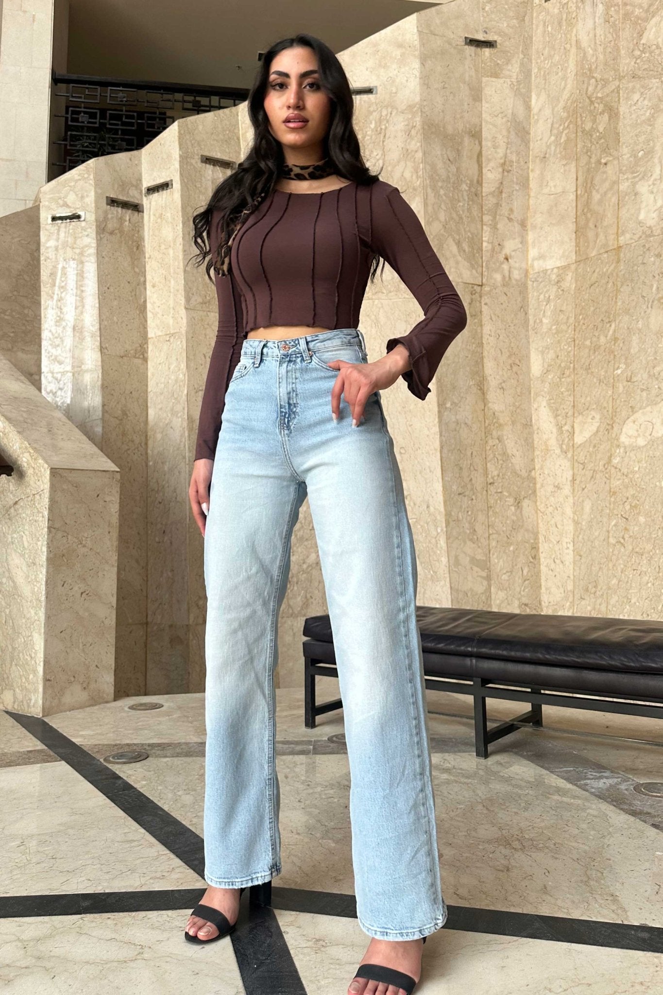 Ultra Comfort Wide-Leg - High-Waist Light Blue Jeans Wide-Leg Cizaro - Cizaro Jeans