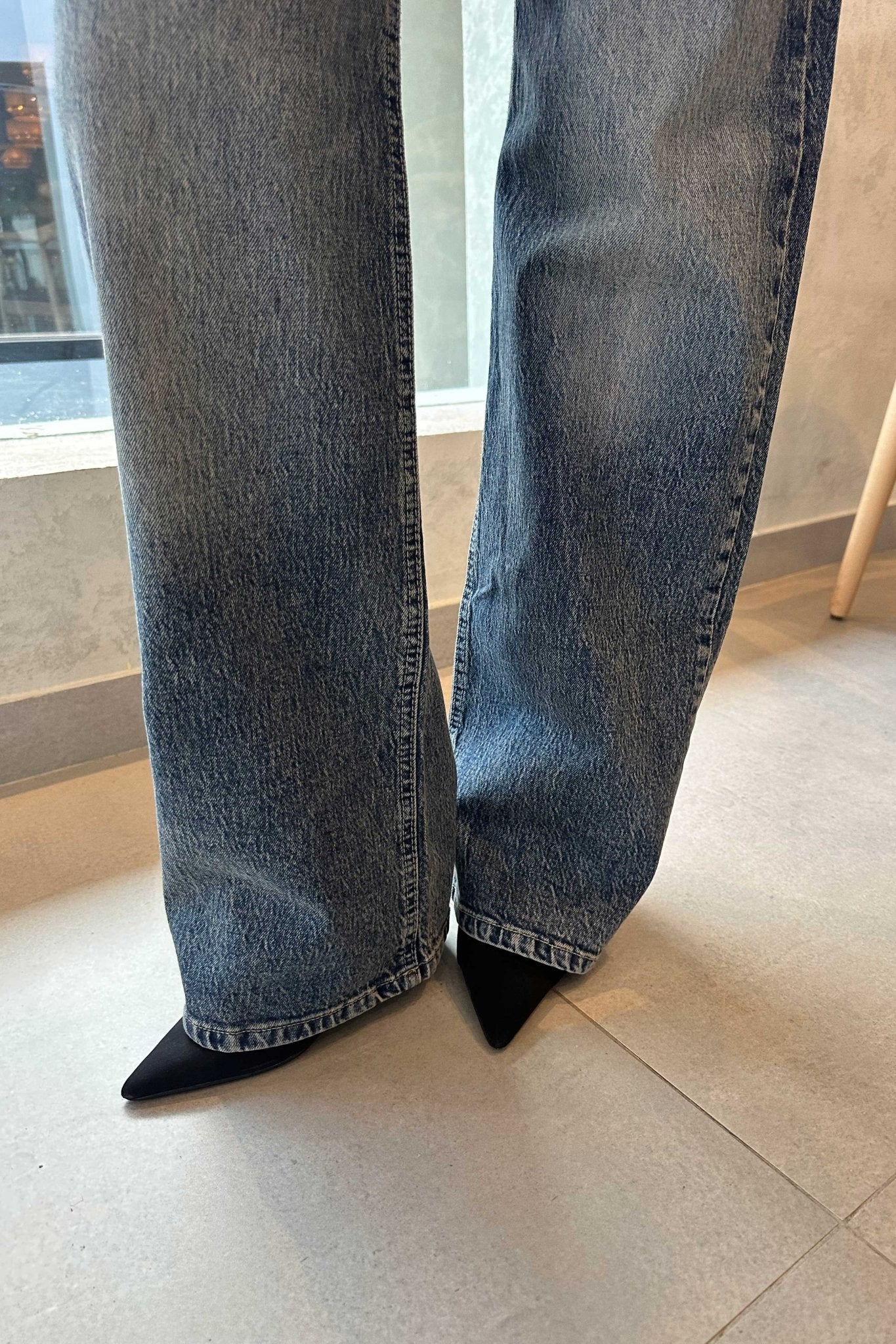 Ultra Comfort | Wide-Leg - High-Waist Vintage Dark Blue Jeans Wide-Leg CIZARO - Cizaro Jeans