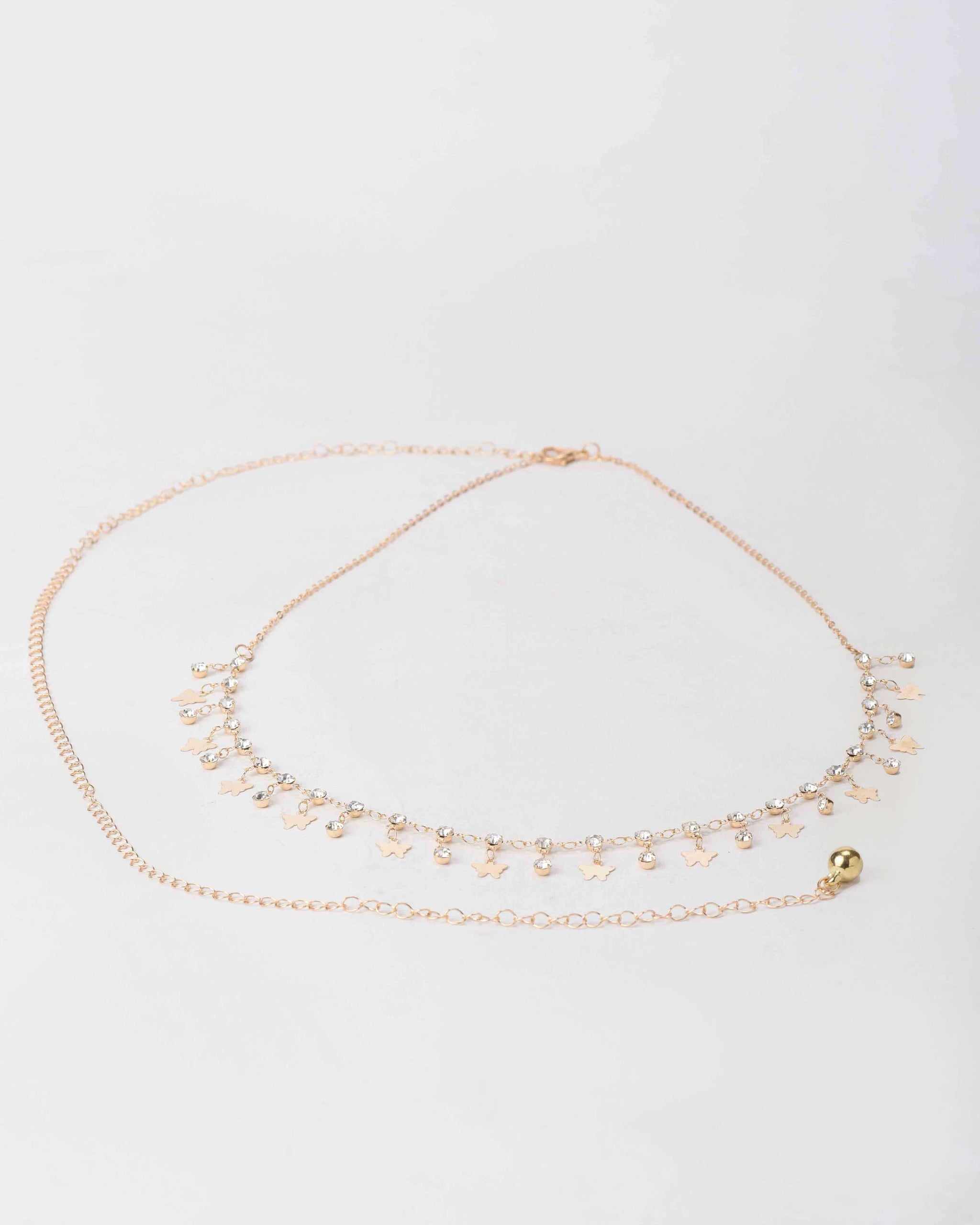 Gold Charm Chain Belt Belt CZBELT - Cizaro Jeans