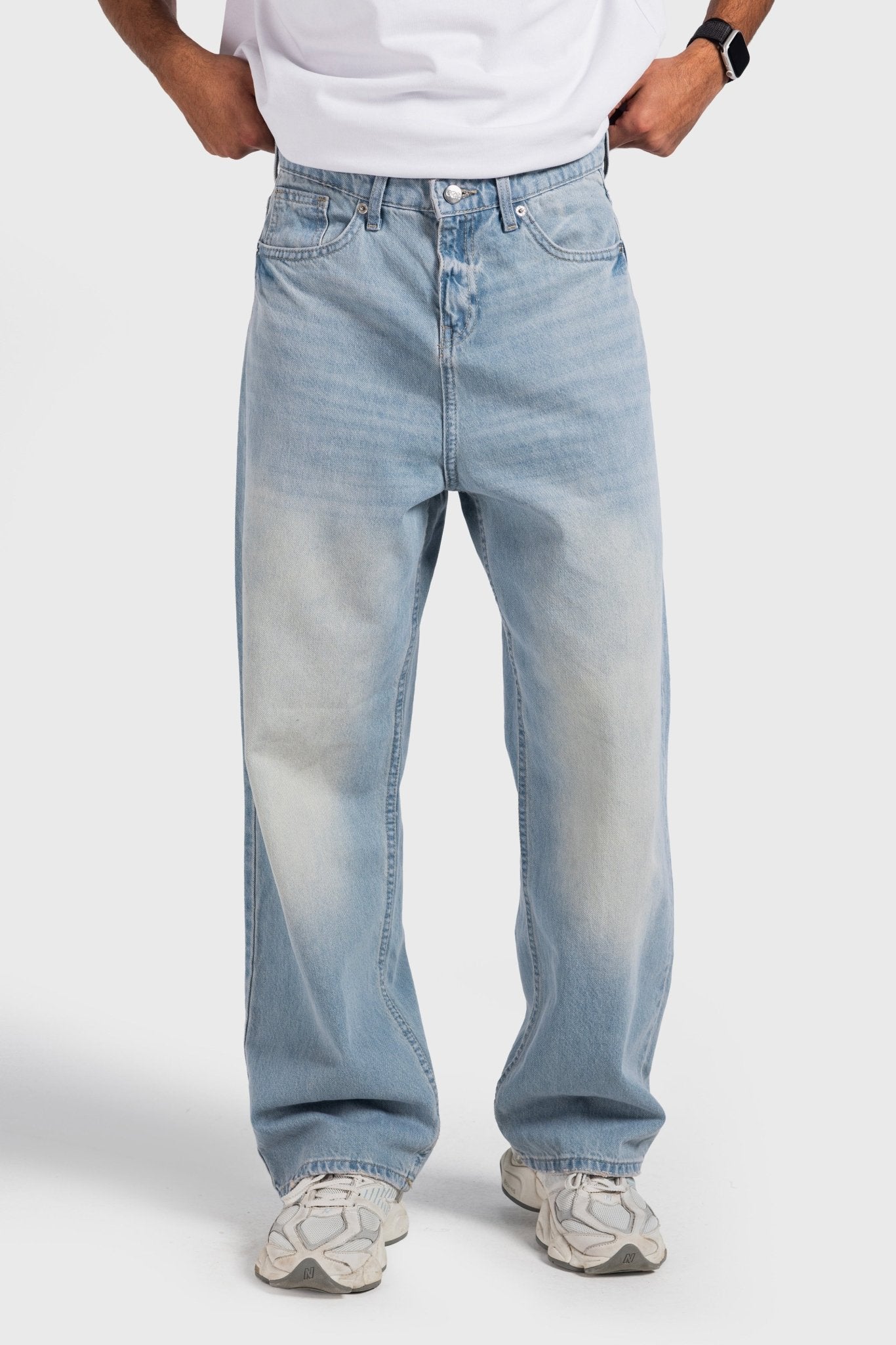 Baggy –Light Acid Vintage Blue Jeans baggy CIZARO - Cizaro Jeans