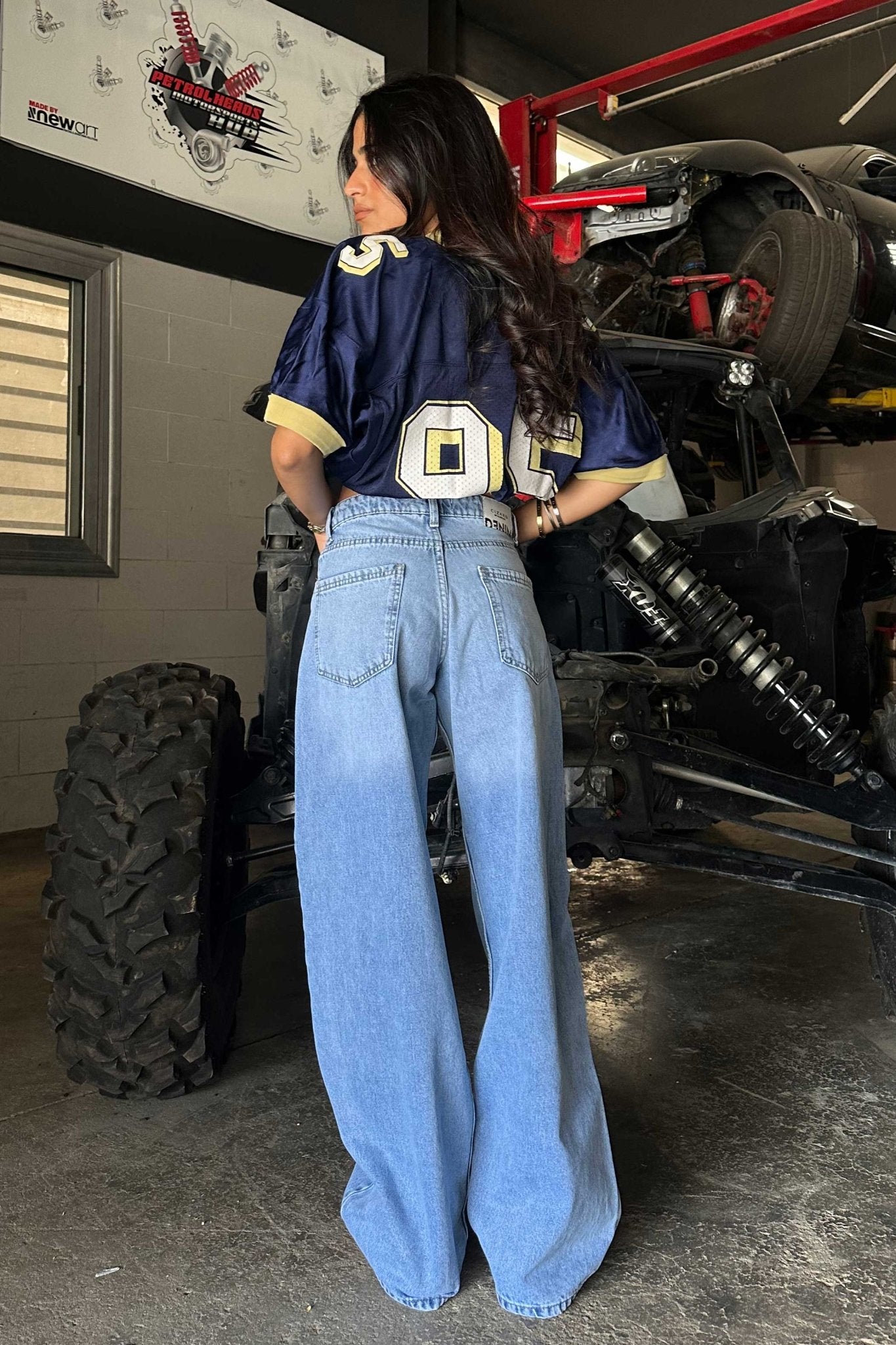Baggy - Mid Rise Light Blue Jeans Gaggy CIZARO - Cizaro Jeans