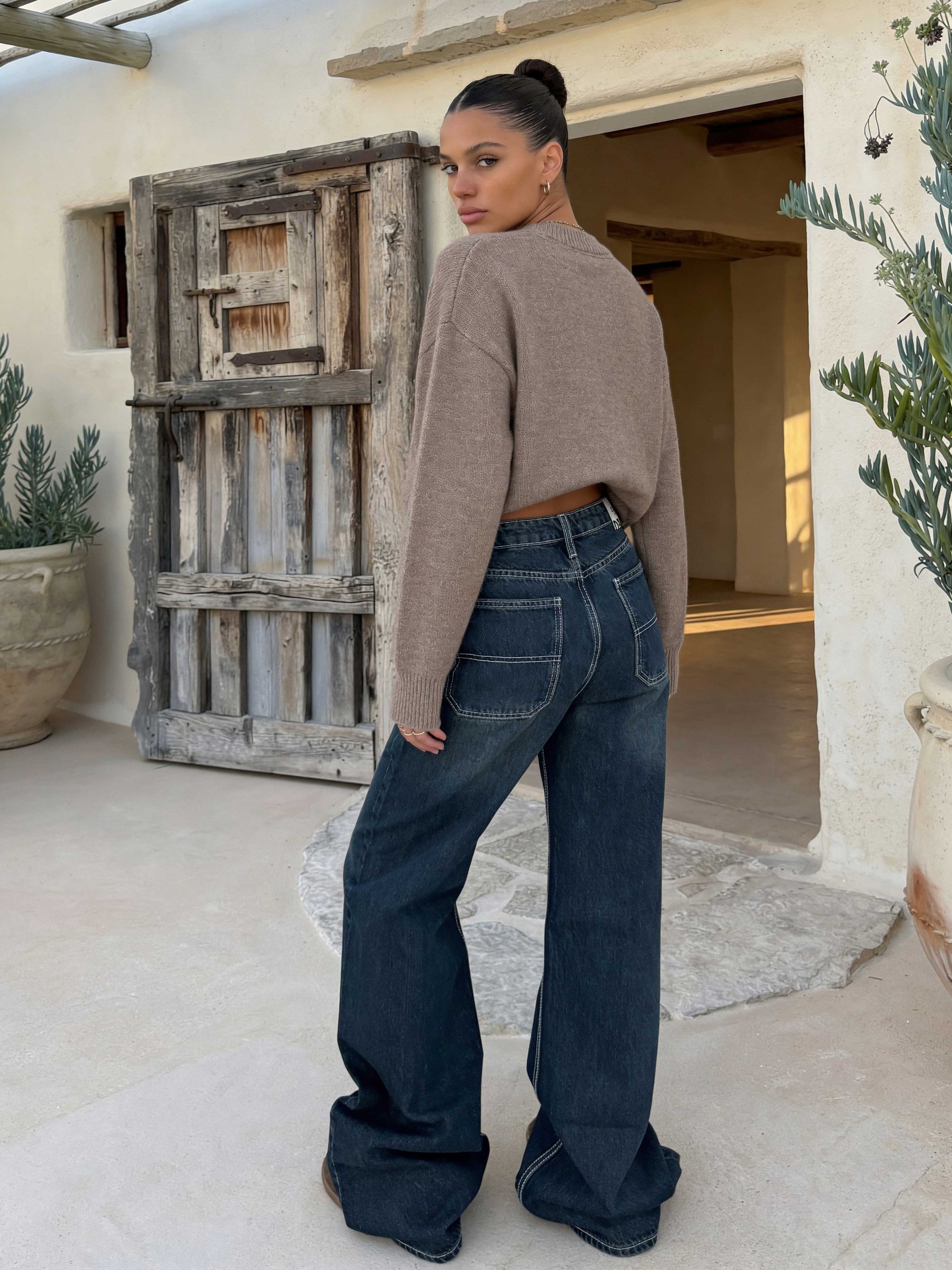 Baggy – High-Waist Vintage Blue Jeans Baggy CIZARO - Cizaro Jeans