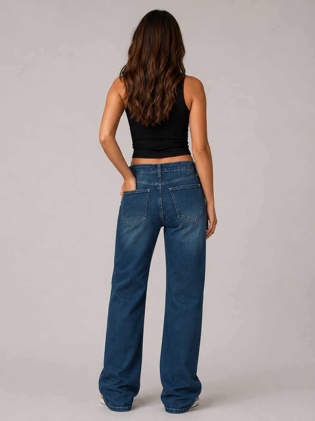 Baggy High Waist – Vintage Green Jeans Baggy CIZARO - Cizaro Jeans