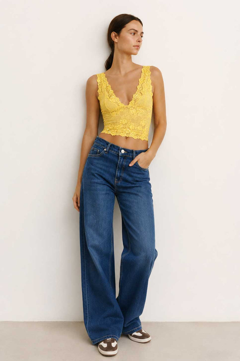 Baggy low-Waist Ocean Blue Jeans Baggy CIZARO - Cizaro Jeans