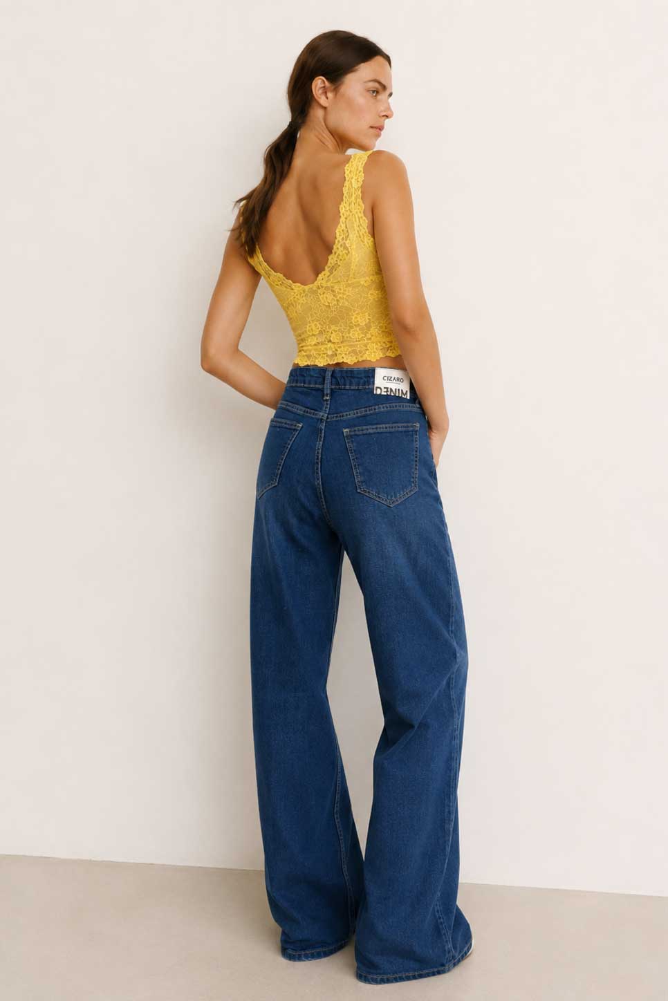 Baggy low-Waist Ocean Blue Jeans Baggy CIZARO - Cizaro Jeans