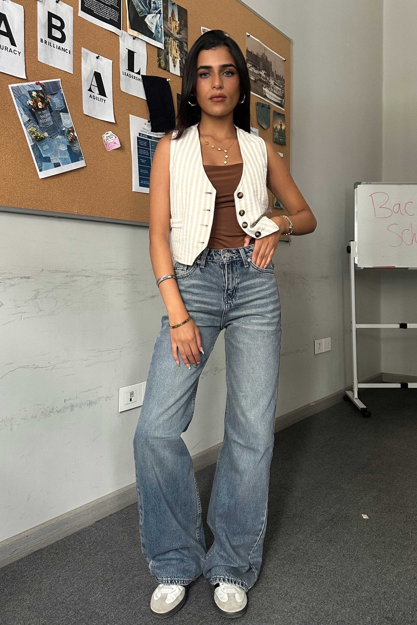 Baggy - Mid Rise Flex Waist Mid Vintage Blue Jeans