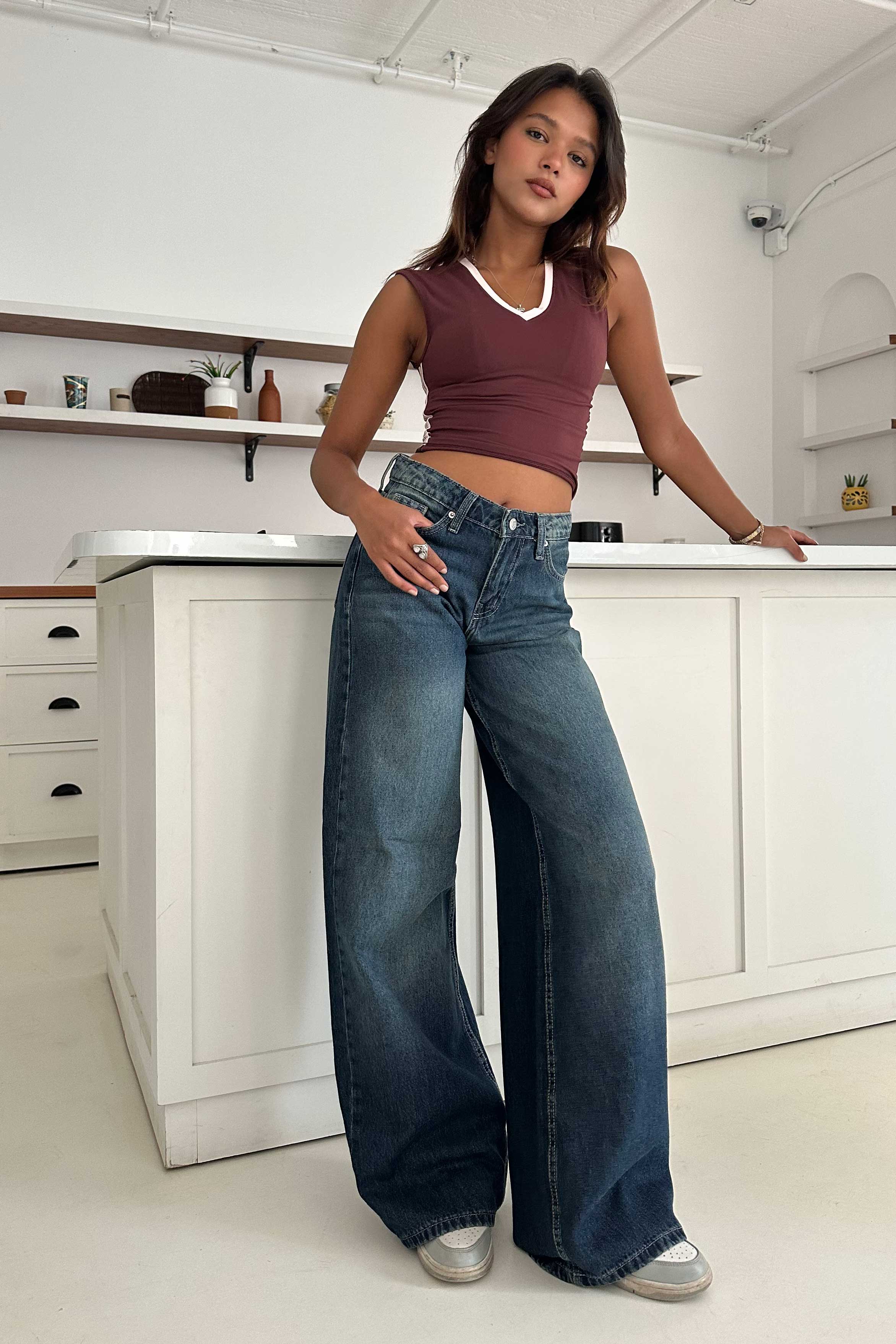 Super Baggy - Mid-Rise Mid Vintage Blue Jeans