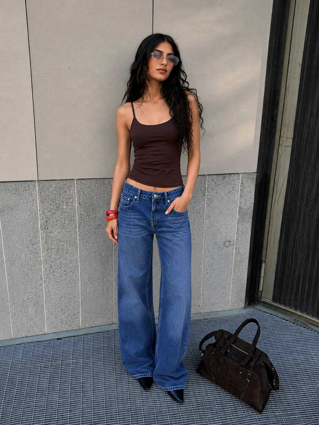 Baggy – Low-Waist Deep Ocean Blue Jeans