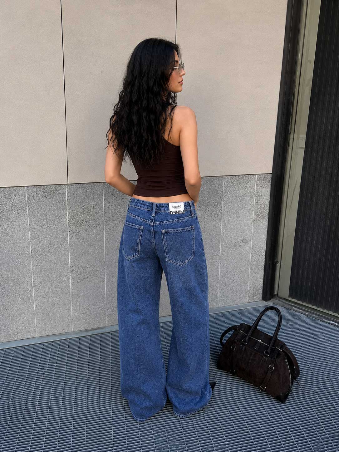 Baggy – Low-Waist Deep Ocean Blue Jeans