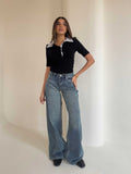 Baggy – Low-Waist Vintage Blue Jeans baggy CIZARO - Cizaro Jeans