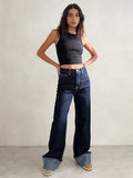 Baggy – High-Waist Real Raw Denim Jeans Baggy CIZARO - Cizaro Jeans
