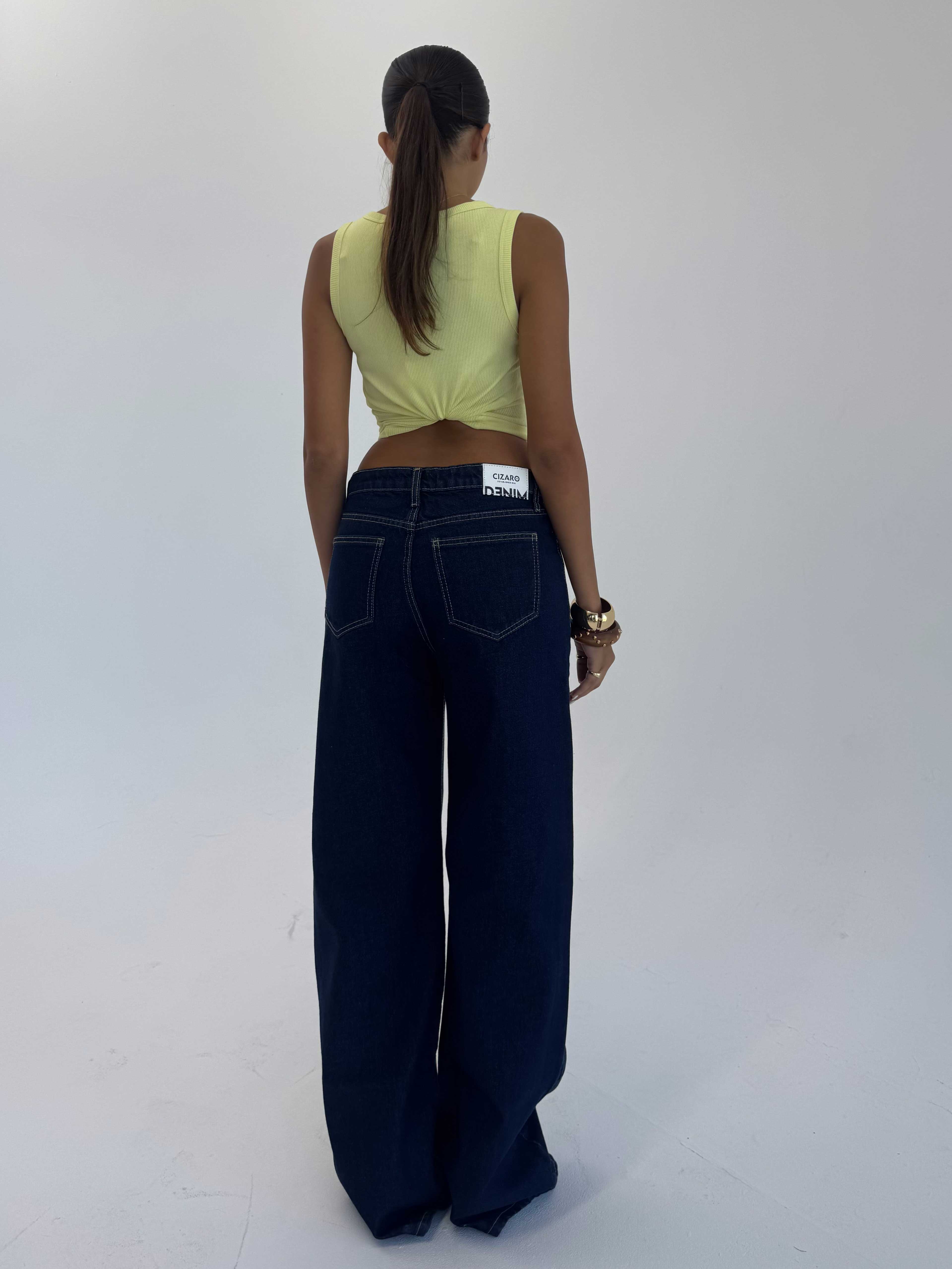 Baggy High waist Raw denim