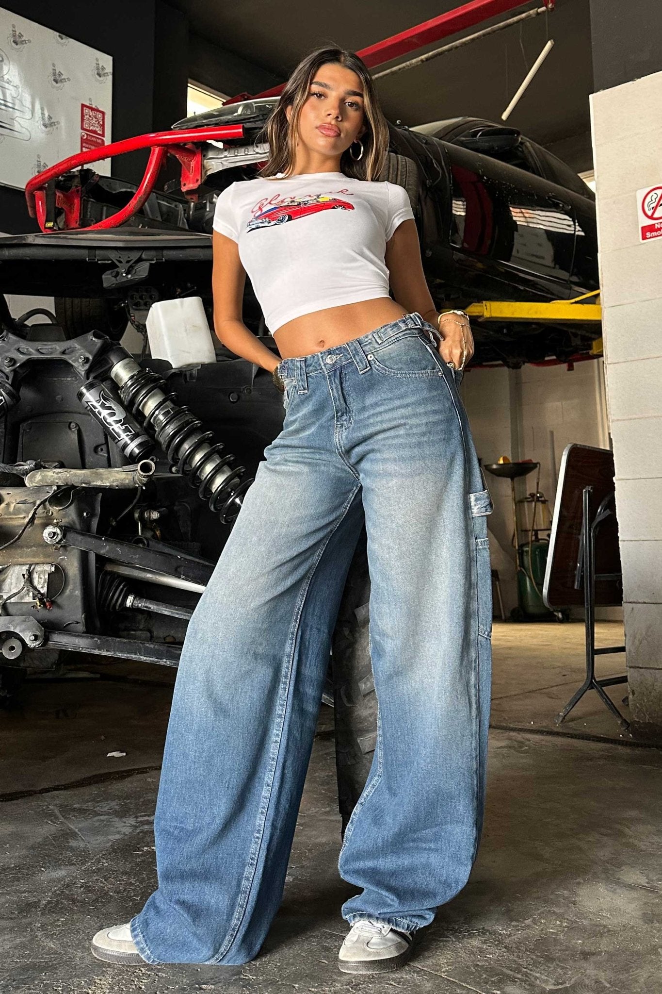 Carpenter - Med rise Med Vintage Blue Jeans Carpenter CIZARO - Cizaro Jeans