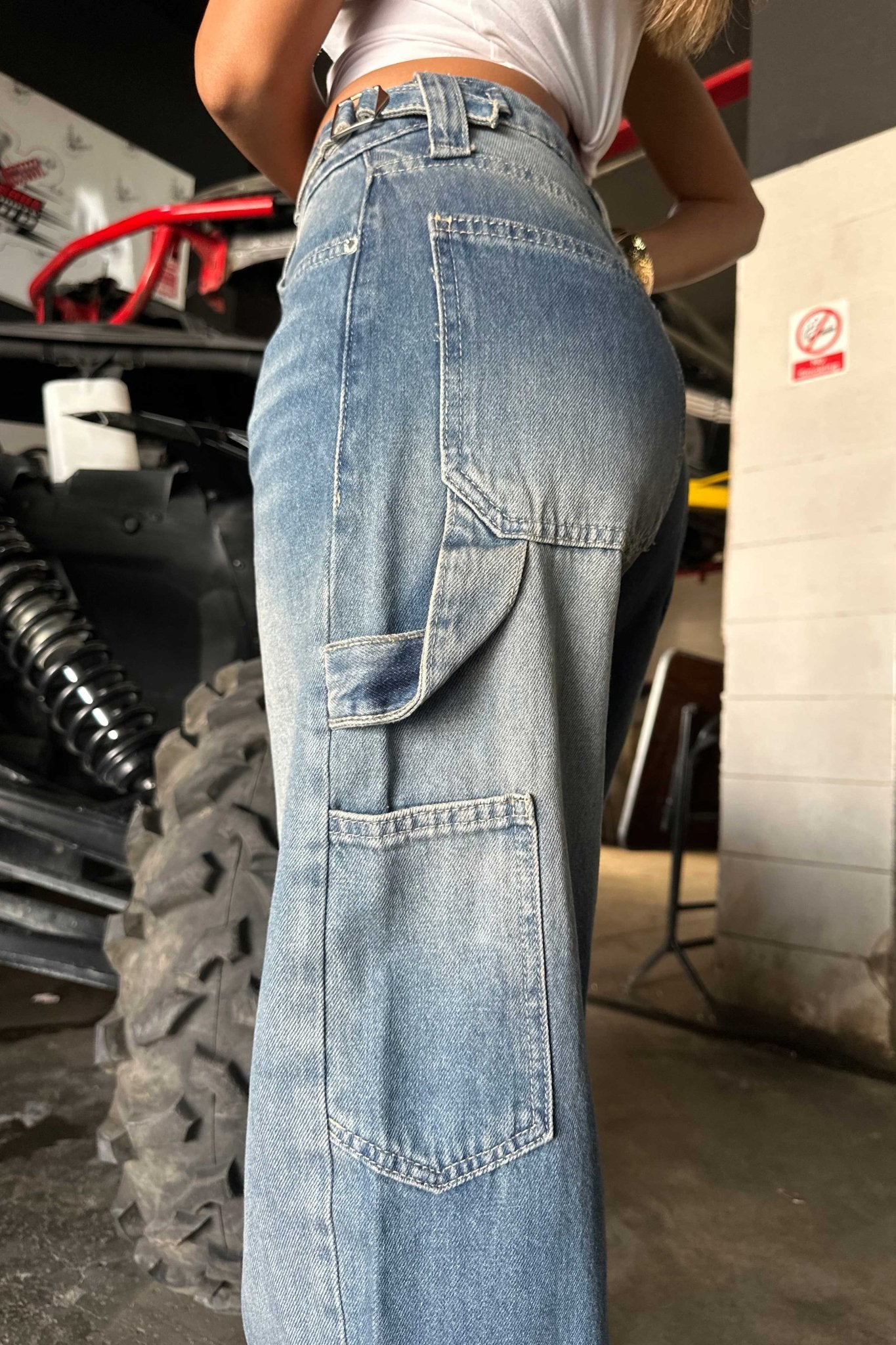 Carpenter - Med rise Med Vintage Blue Jeans Carpenter CIZARO - Cizaro Jeans