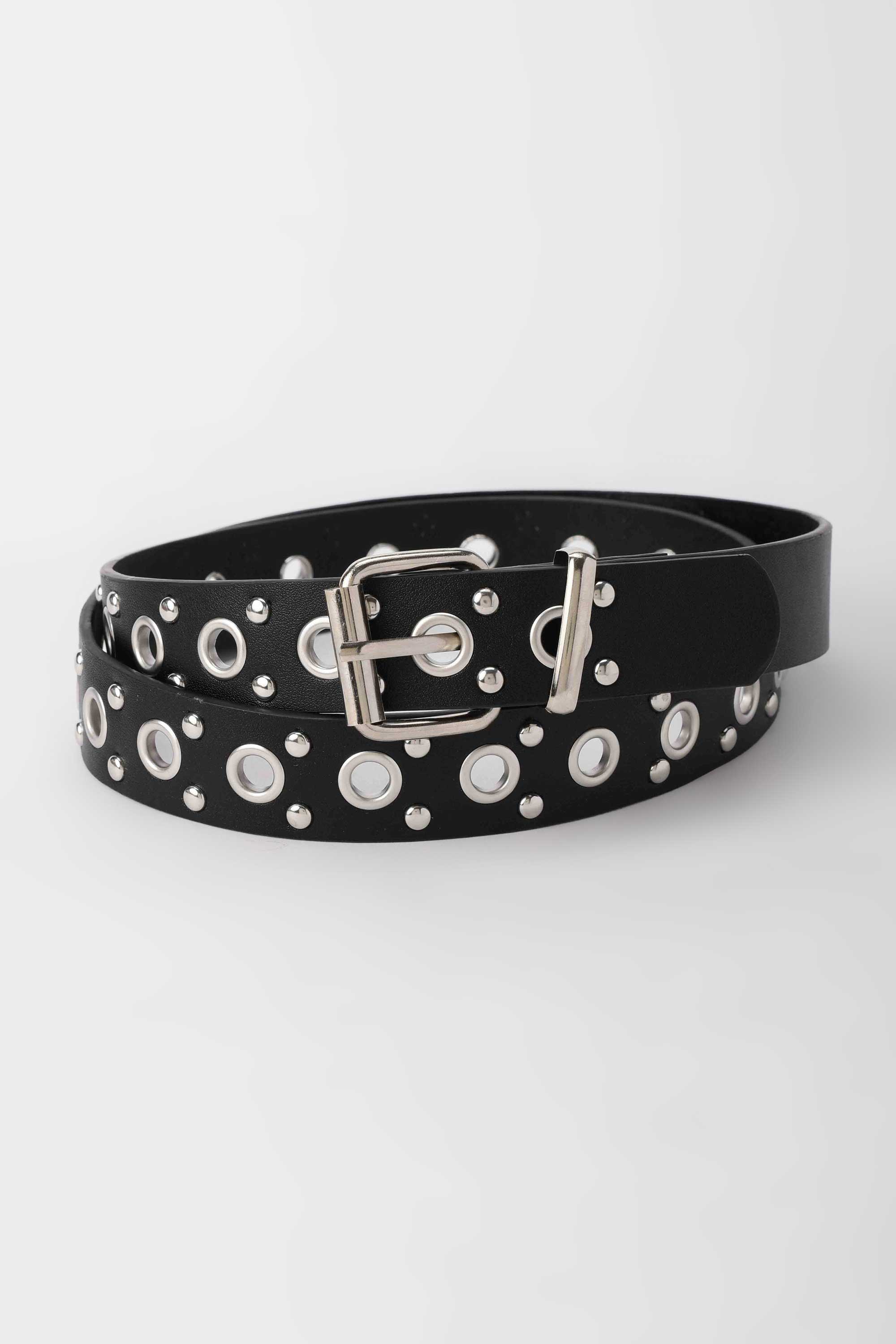 Punk Hip Hop Studded Design – Black Belt Belt CZBELT - Cizaro Jeans