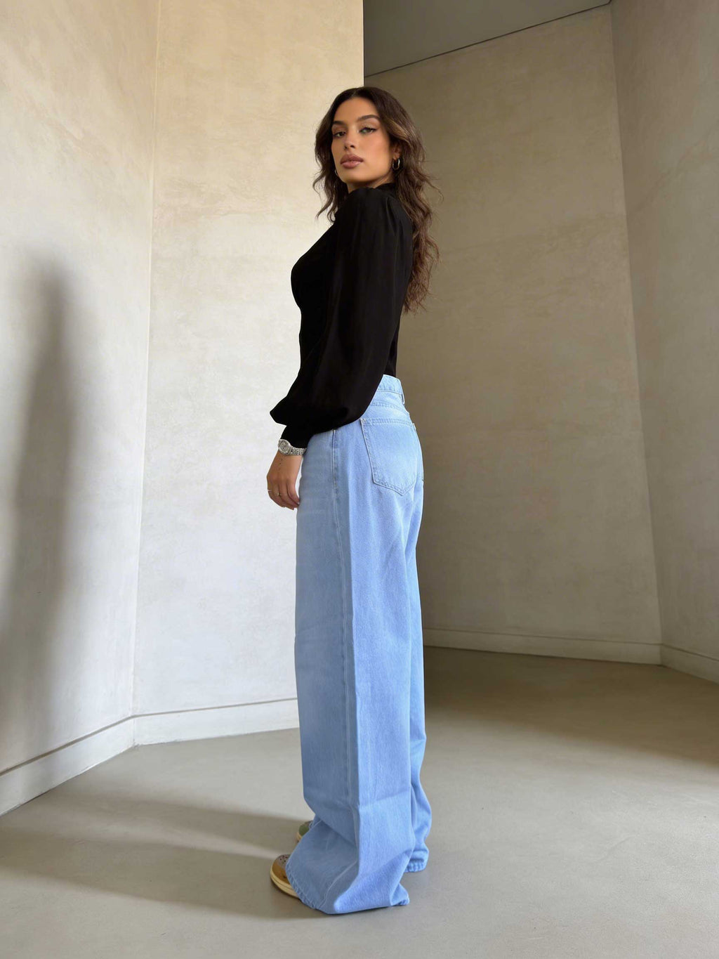 Super Baggy – Low-Waist Bright Blue Jeans Super Baggy CIZARO - Cizaro Jeans