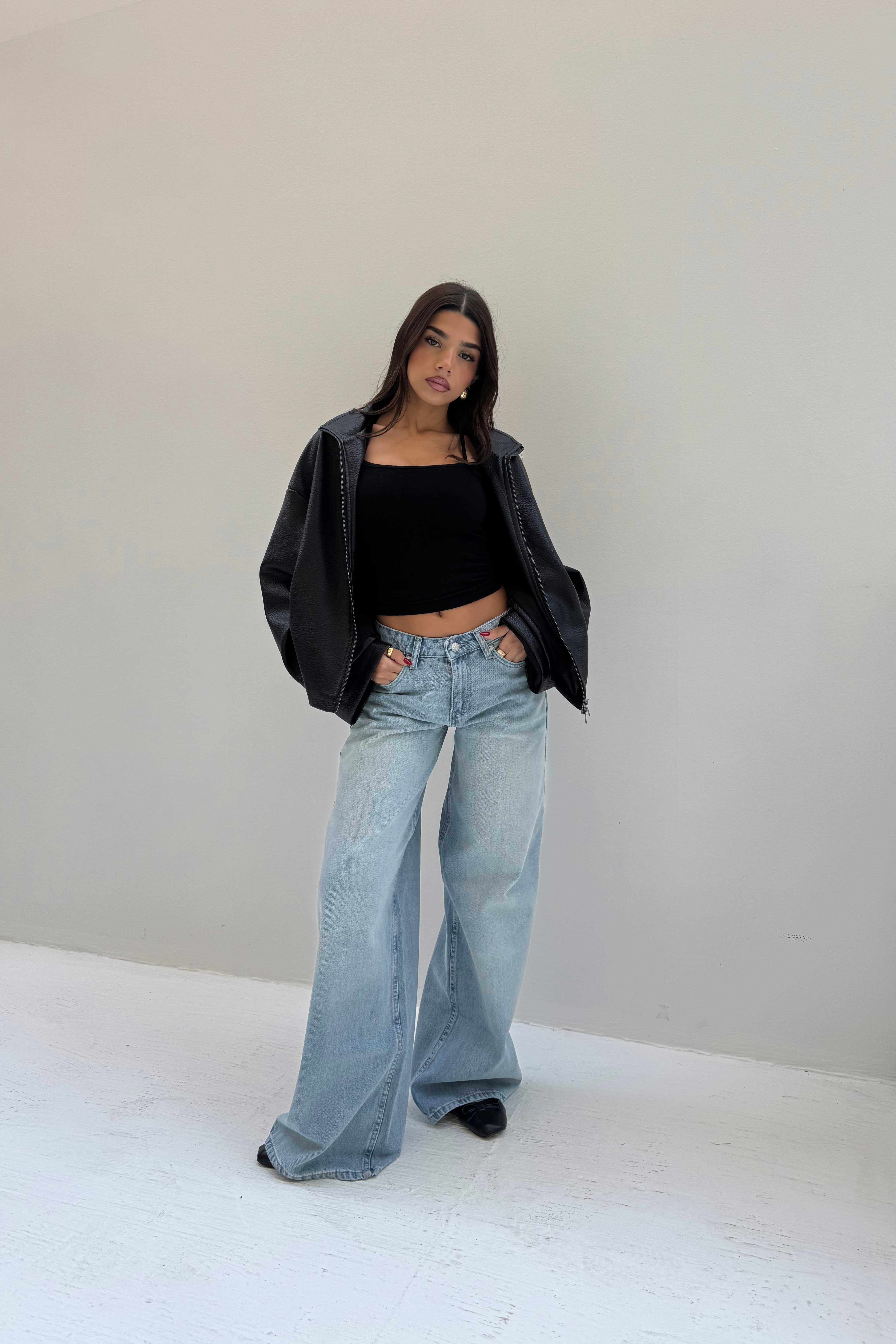 Super Baggy – Low-Waist Bright Blue Jeans Super Baggy CIZARO - Cizaro Jeans