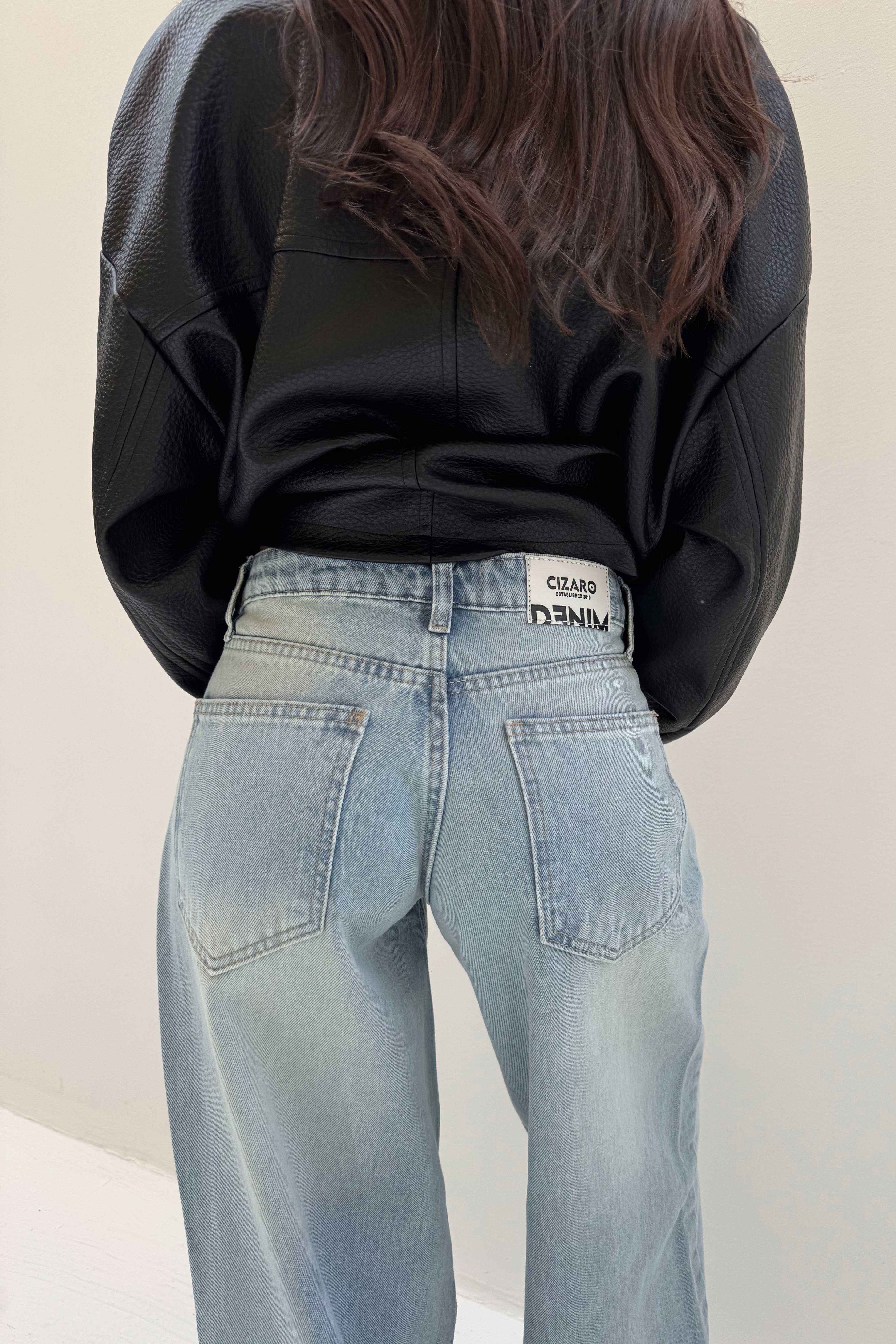 Super Baggy – Low-Waist Bright Blue Jeans Super Baggy CIZARO - Cizaro Jeans