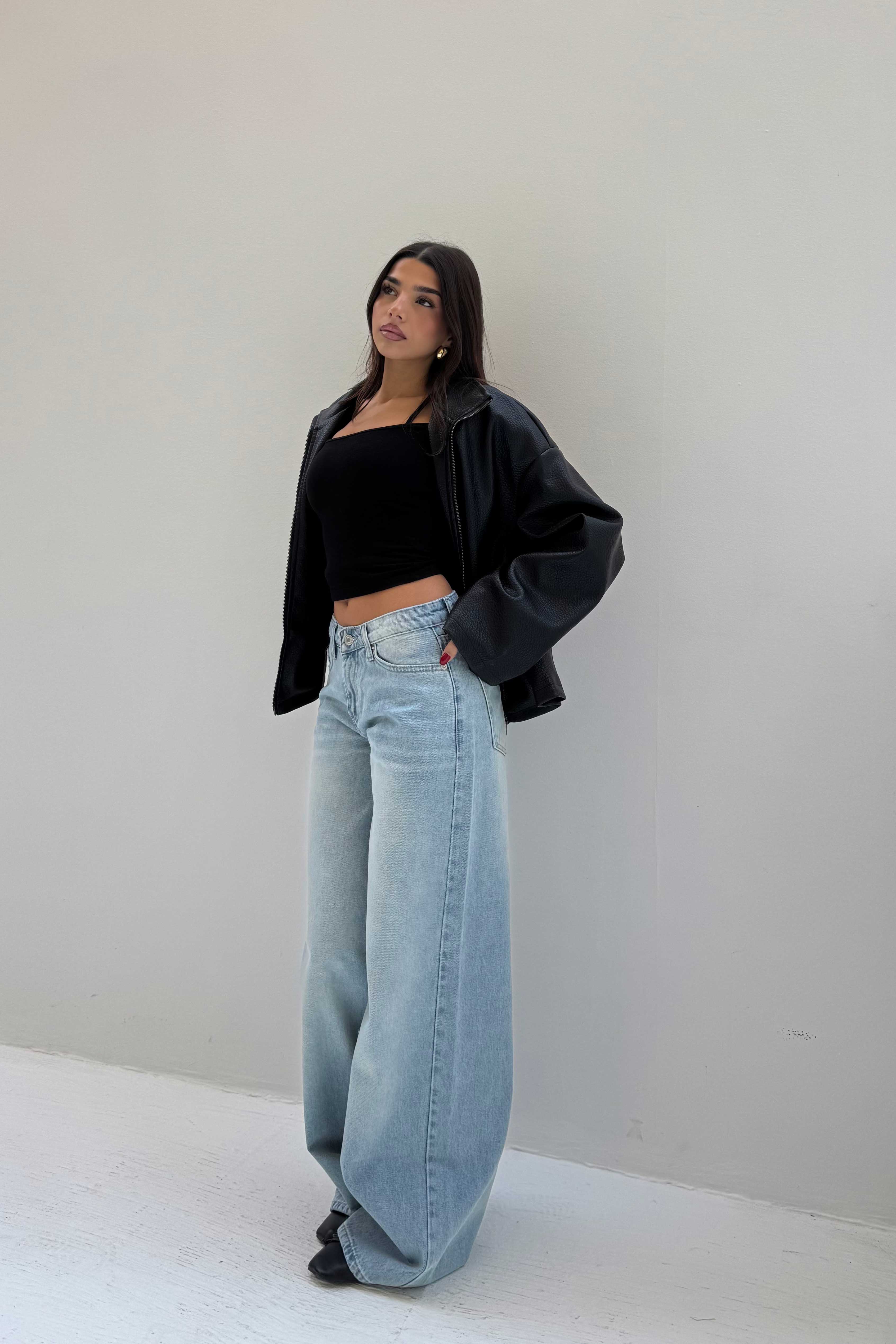 Super Baggy – Low-Waist Bright Blue Jeans Super Baggy CIZARO - Cizaro Jeans