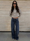 Baggy – Low-Waist Deep Ocean Blue Jeans Baggy CIZARO - Cizaro Jeans