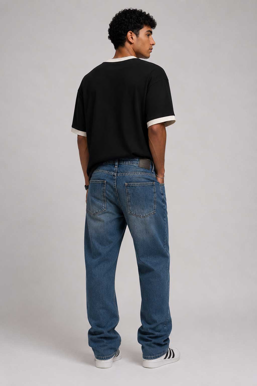 Baggy – Mid Waist Dusty Horizon Blue Jeans