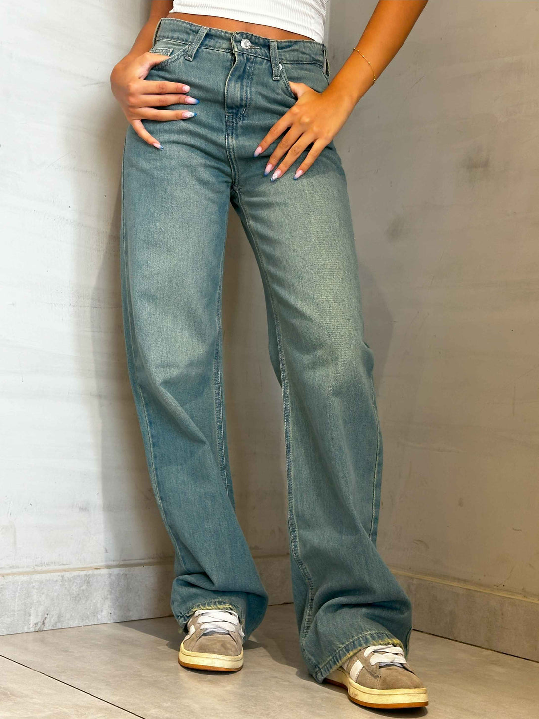 Baggy - Classic Mid Blue Vintage. Baggy CIZARO    - Cizaro Jeans