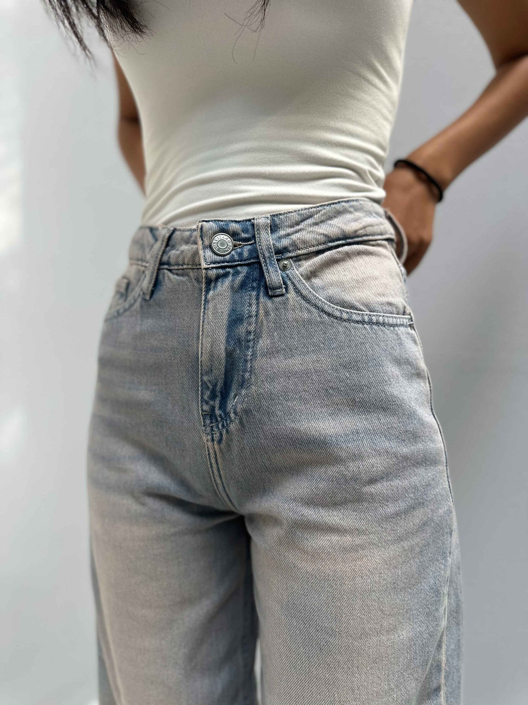 Baggy - Iced Vintage Light Blue Jeans. Baggy CIZARO    - Cizaro Jeans