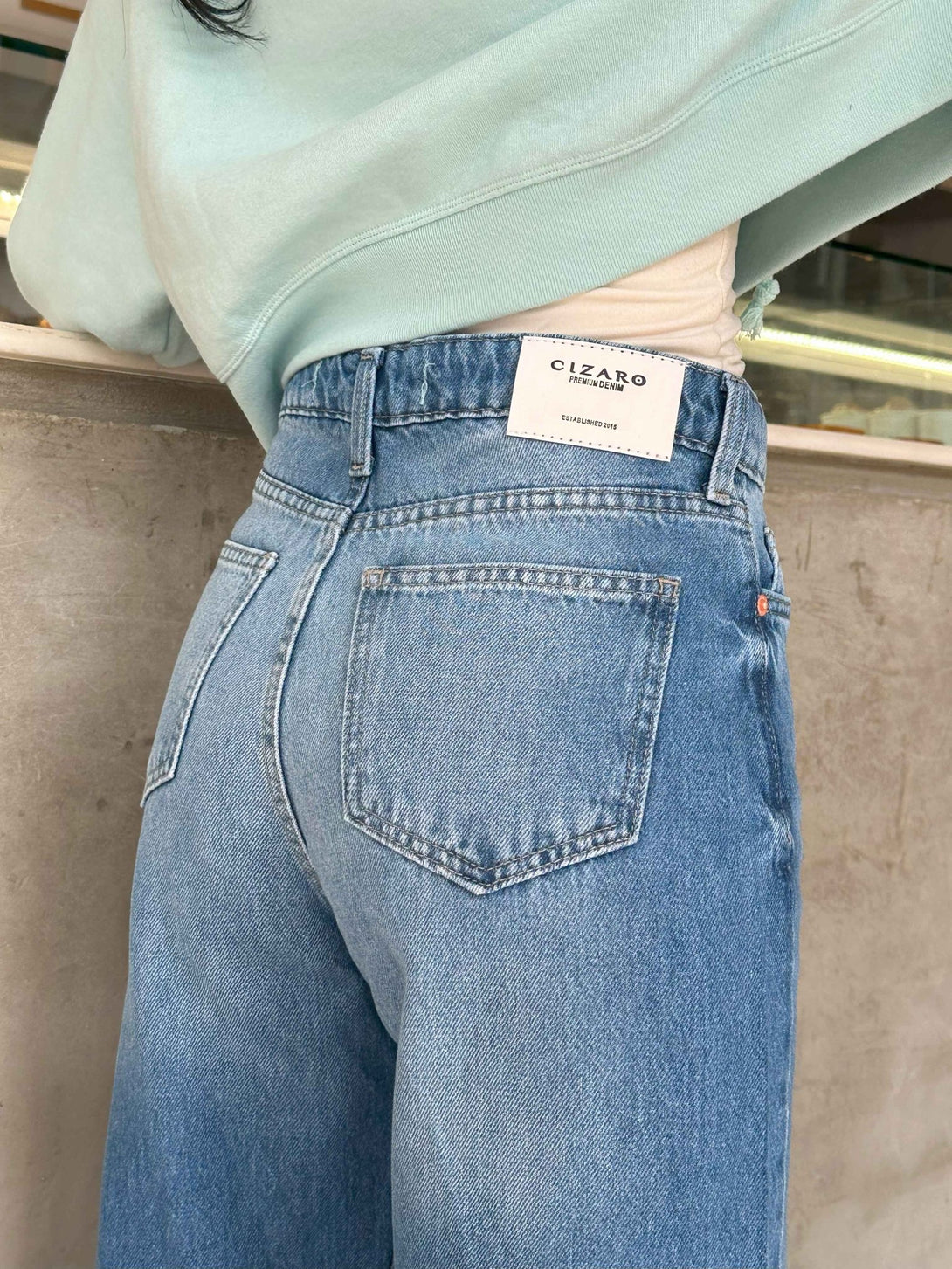 Baggy - Medium Blue Jeans. Baggy CIZARO    - Cizaro Jeans