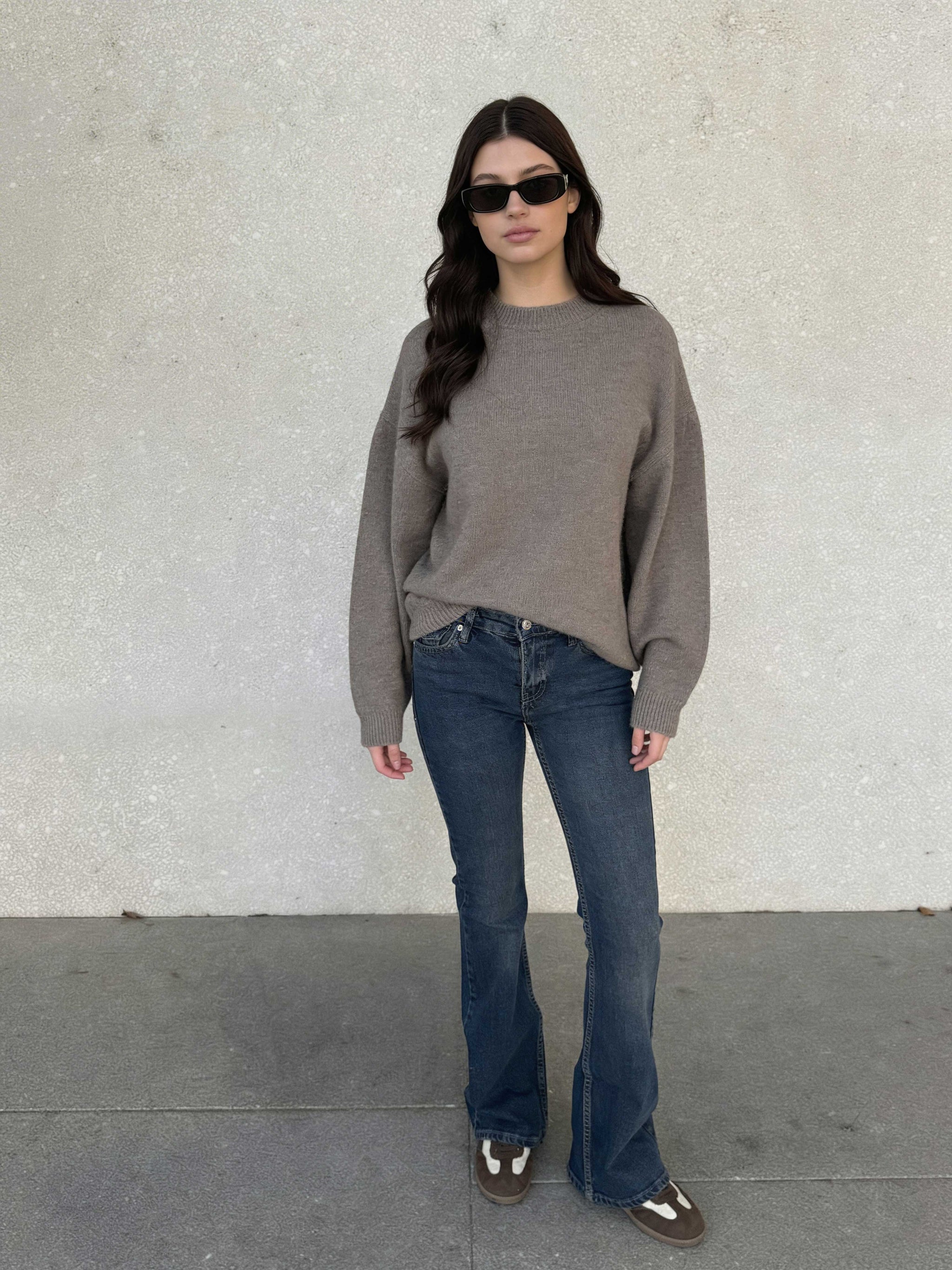 Retro Flare – Low-Waist Vintage Blue Jeans Flare CIZARO - Cizaro Jeans