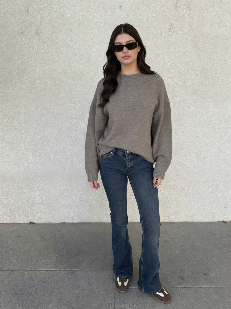Retro Flare – Low-Waist Vintage Blue Jeans Flare CIZARO - Cizaro Jeans