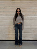 Flare High waist Deep vintage blue jeans Flare CIZARO - Cizaro Jeans