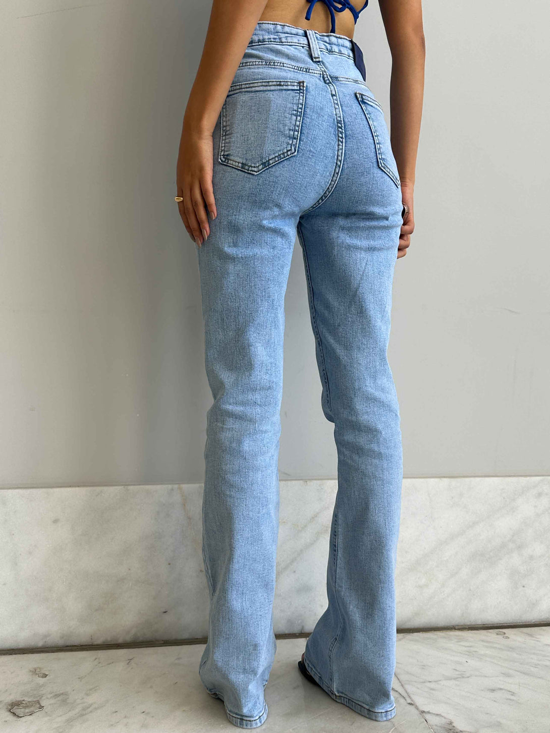 Flared - Light Iced Blue. Flared CIZARO    - Cizaro Jeans