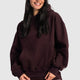 Oversized Hoodie – Burgundy