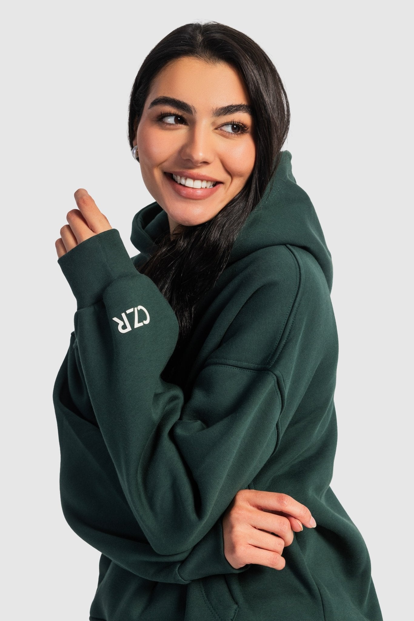Oversized Hoodie – Midnight Green Hoodie CIZARO - Cizaro Jeans