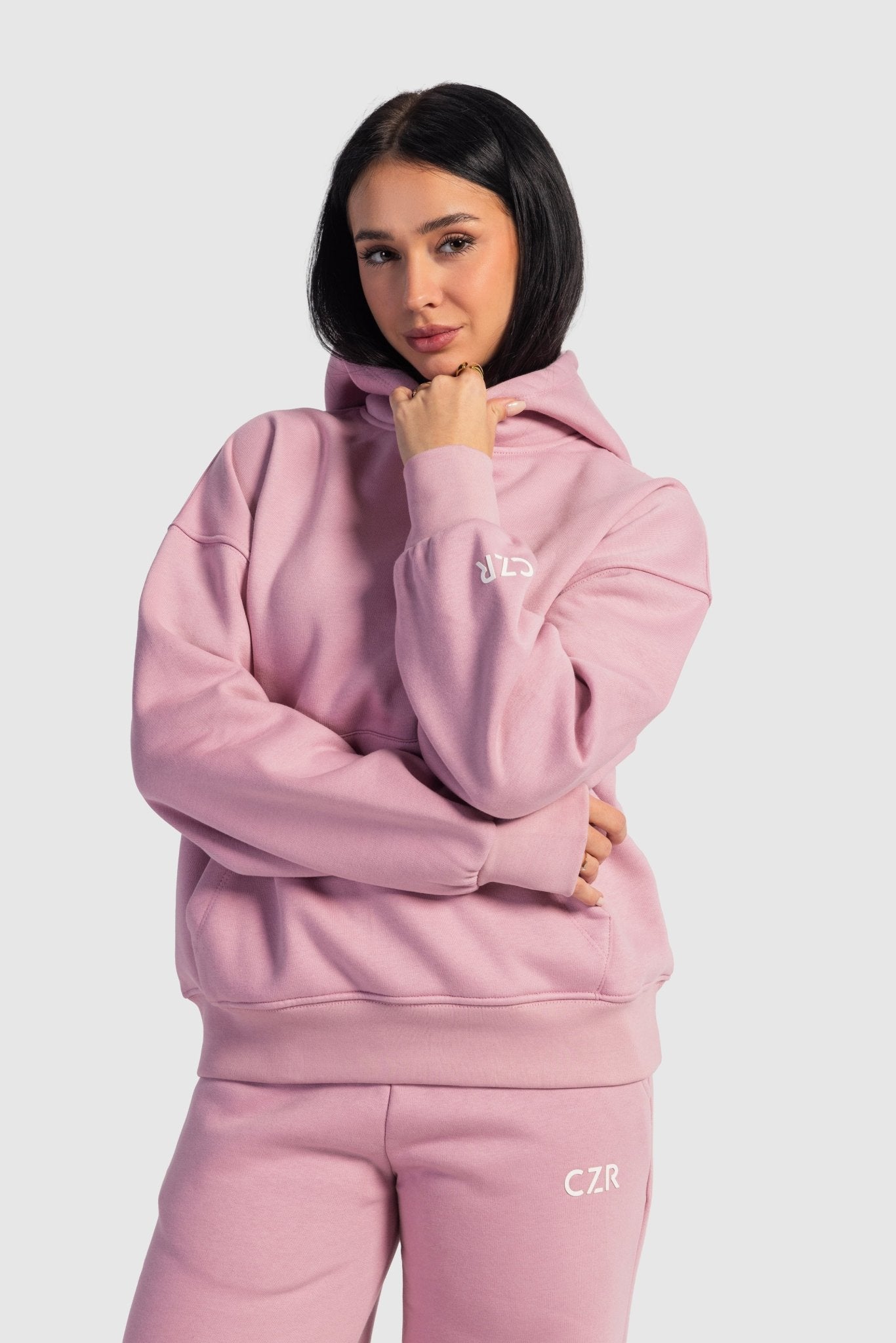 Oversized Hoodie – Soft Pink Hoodie CIZARO - Cizaro Jeans