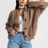 Knit Cardigan – Chunky Relaxed Soft Brown
