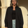 Oversized Poplin Shirt – Black