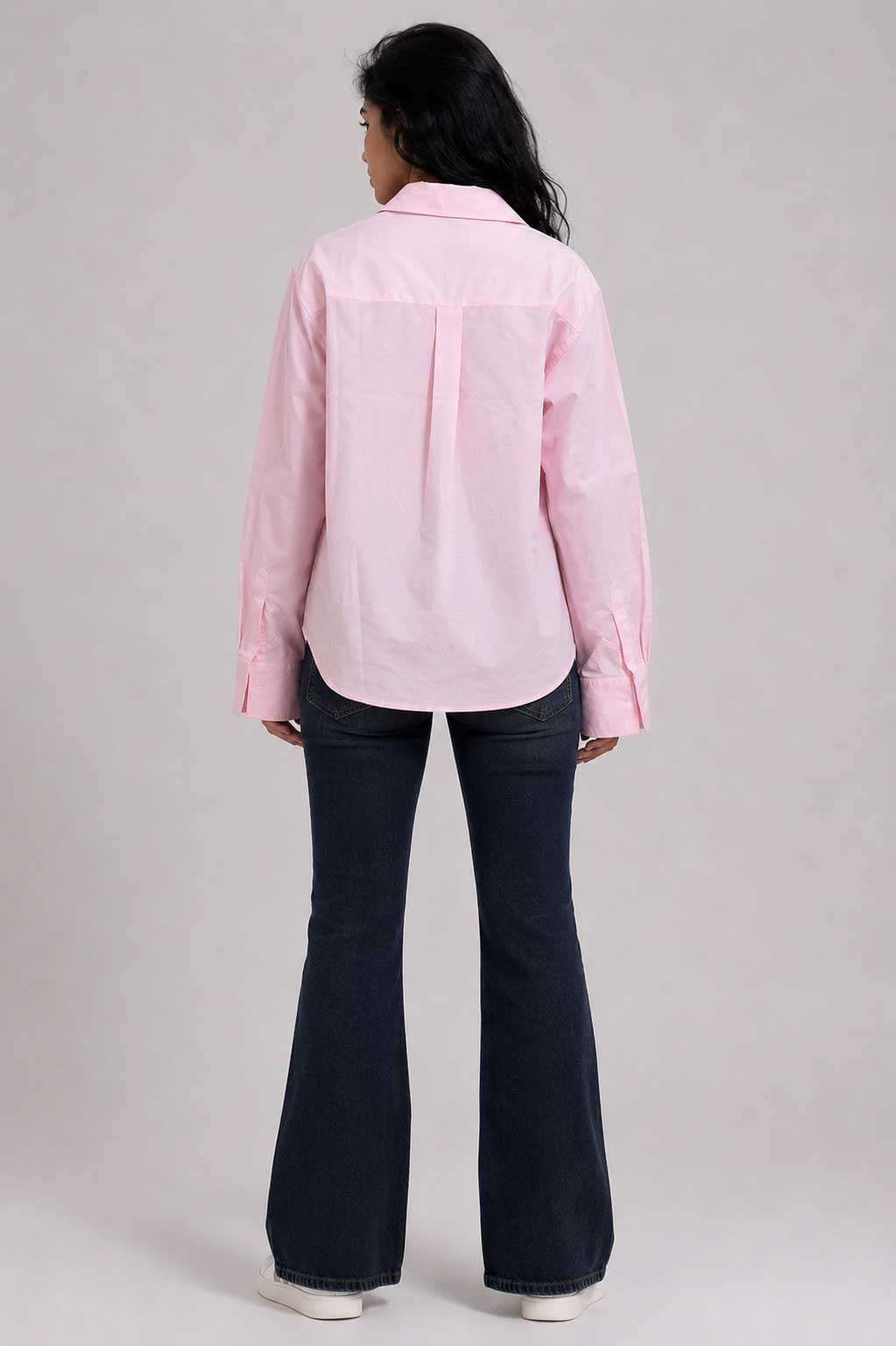 Oversized Poplin Shirt – Pink T shirt CIZARO - Cizaro Jeans