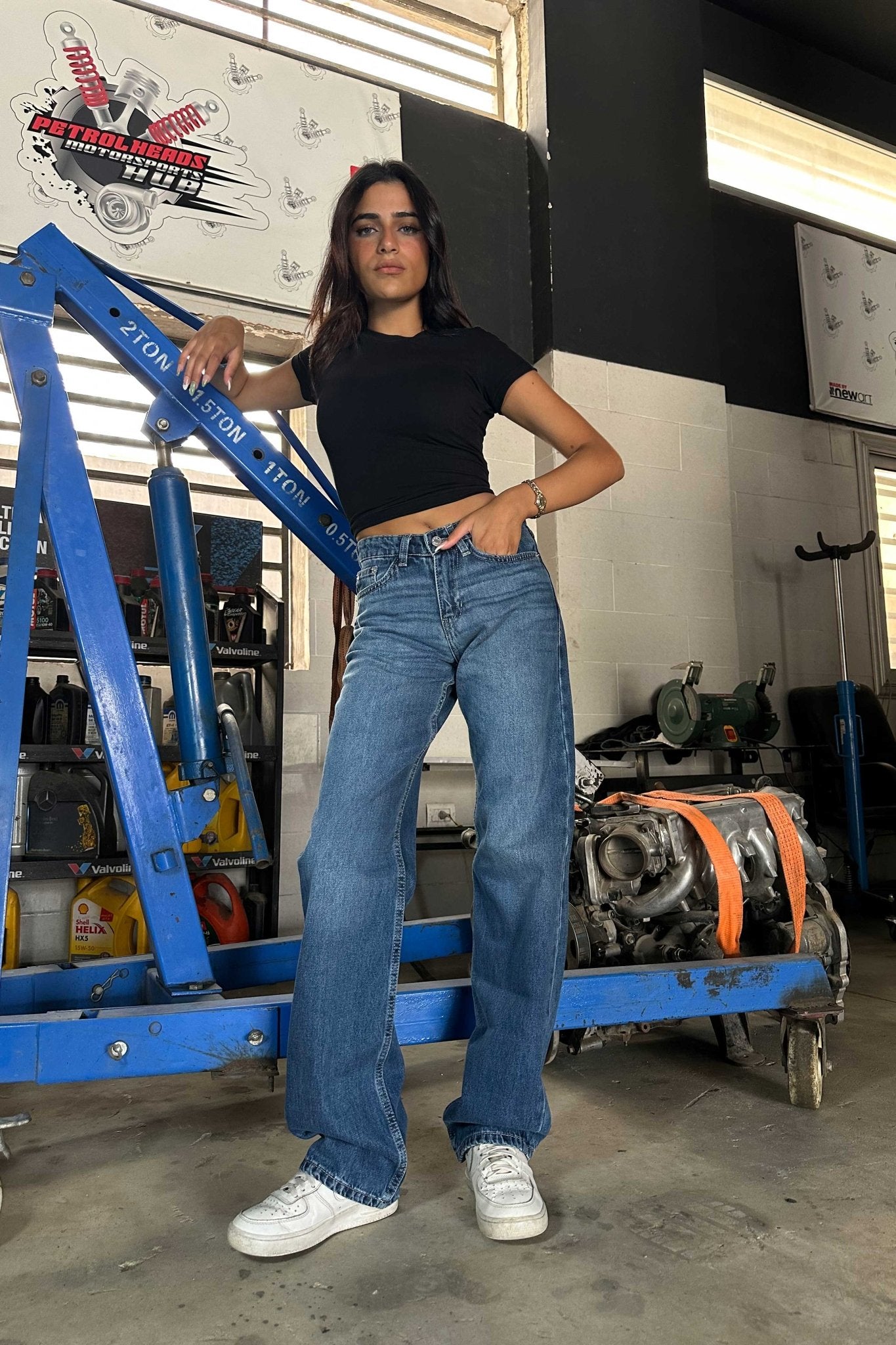 Straight - Mid Rise Medium Blue Jeans straight CIZARO - Cizaro Jeans