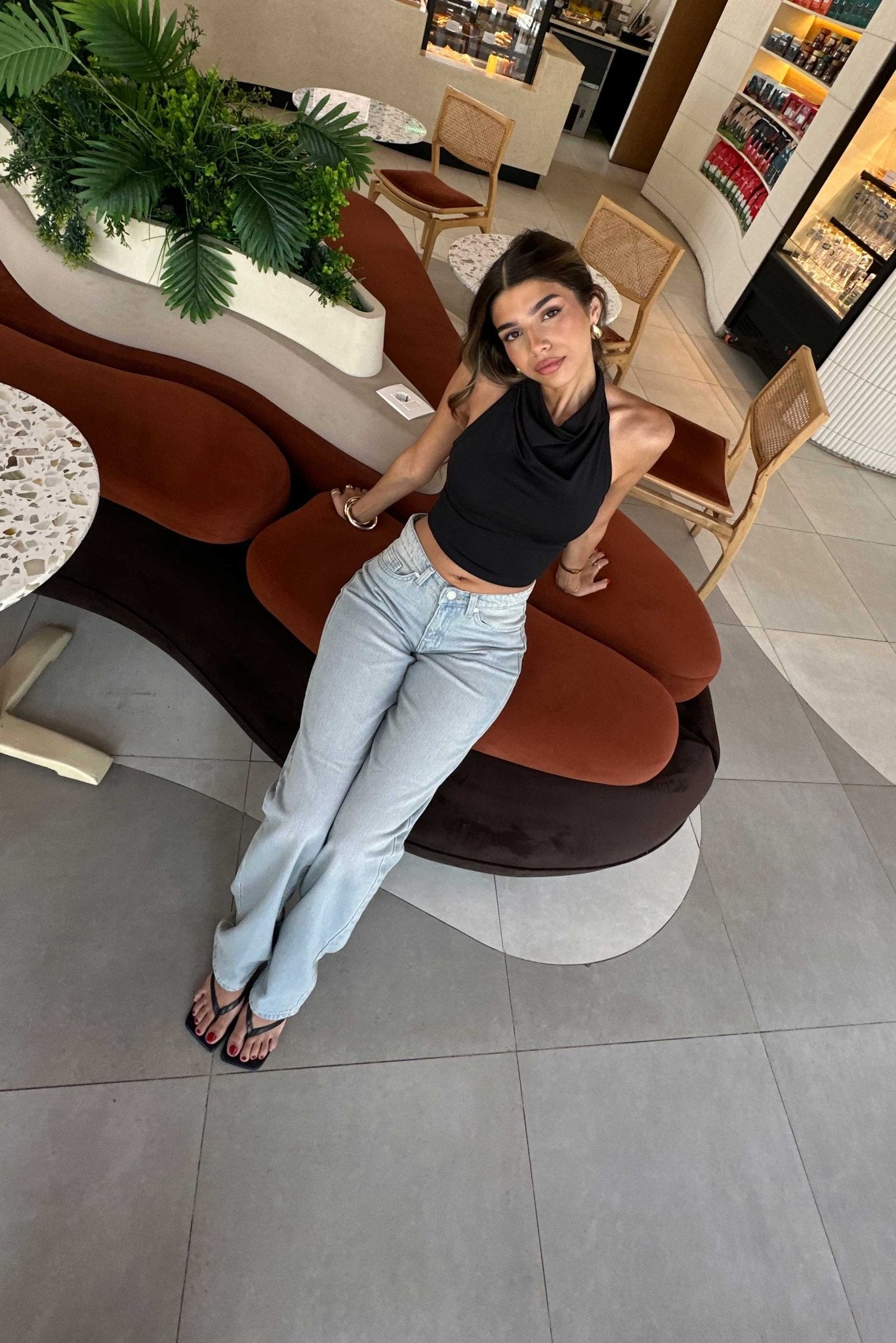 Straight - Low-Waist Iced Acid Vintage Blue Jeans Straight CIZARO - Cizaro Jeans