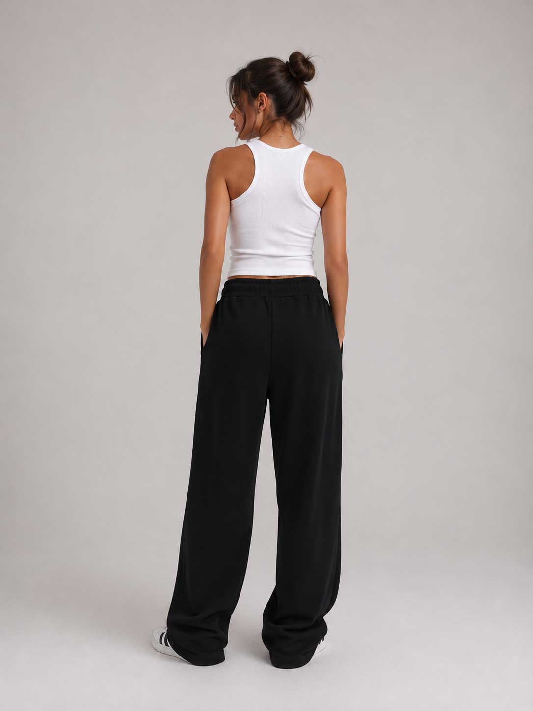 Wide-Leg Sweatpants – Black sweatpants CIZARO - Cizaro Jeans
