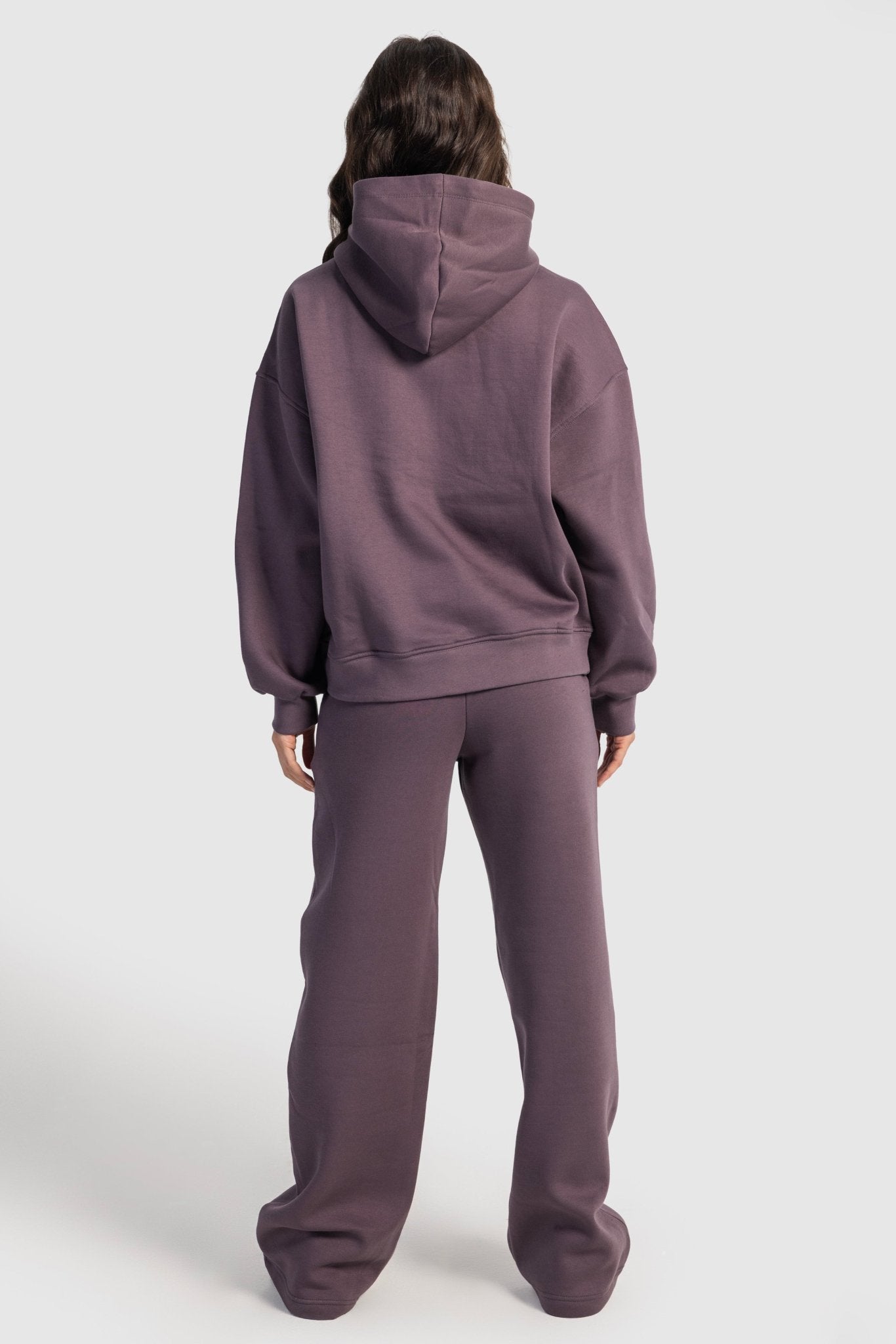 Wide-Leg Sweatpants In Dark Mauve sweatpant CIZARO - Cizaro Jeans