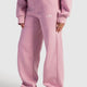Wide-Leg Sweatpants In Soft Pink
